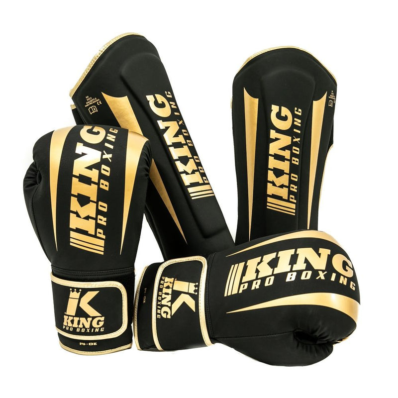 King Pro Boxing Boxhandske Revo 6 Black/Gold