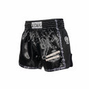 Fighter Thaishorts, - svarta med print