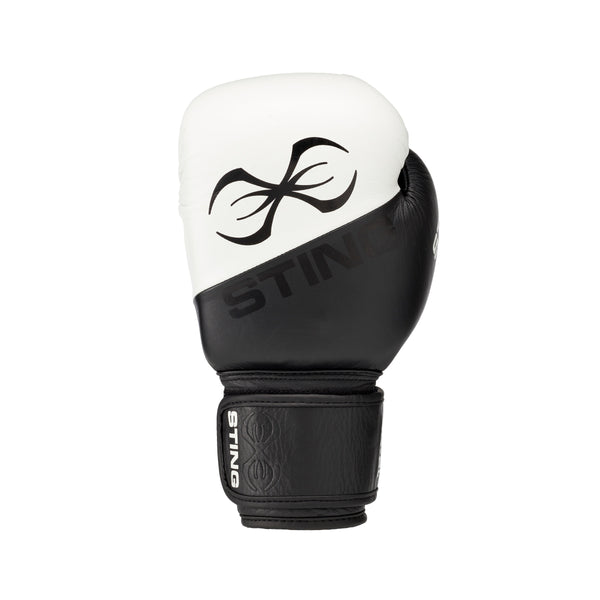 Sting Orion PRO boxhandskar, svart/vita, 16 oz.
